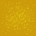 Golden shiny background.Gold sequins background. The golden sparkle on the border of the love shape.